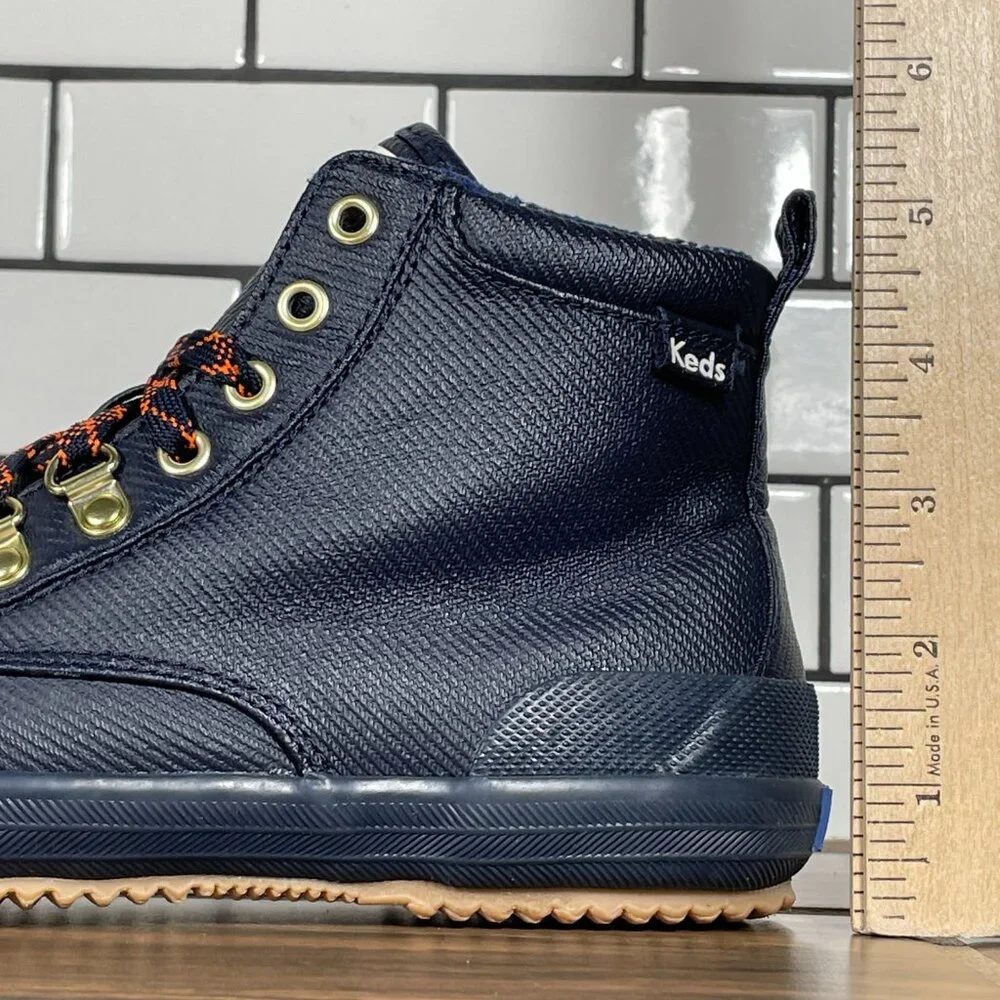 Keds Scout Womens Size 7 Shoes Blue Wool Lined Dream Foam Rain Sneaker Boot